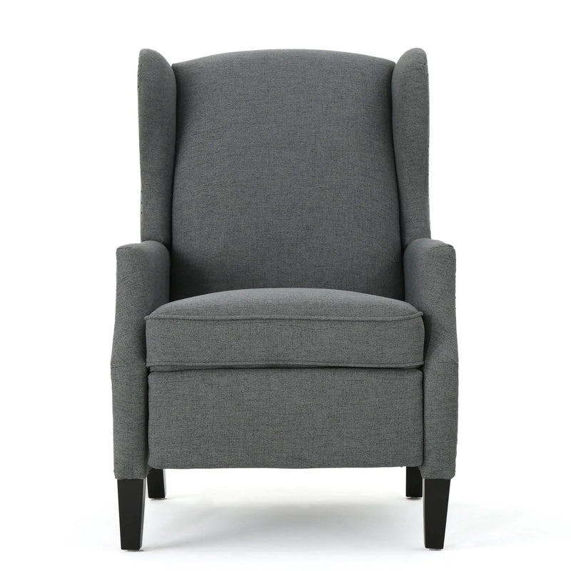 Westeros Wing Back Fabric Upholstered Recliner by Unique Piece Furniture