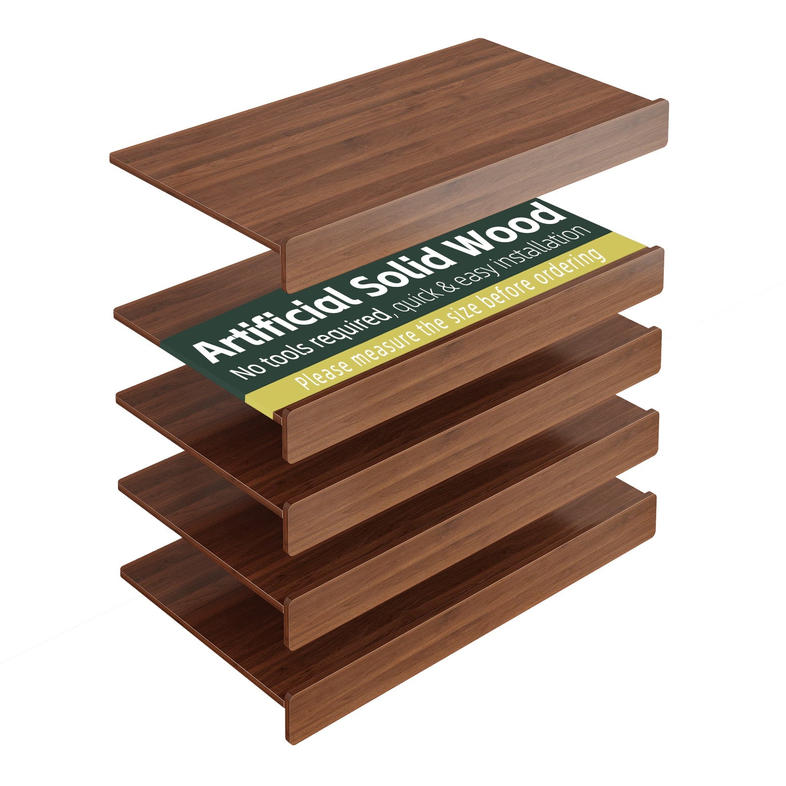 30" x 16" Heavy Duty MDF Wood Shelf Liners by HouseOfZazla