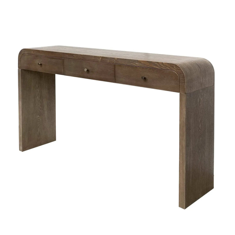 Dark Table with 3-Drawer Storage by HouseOfZazla