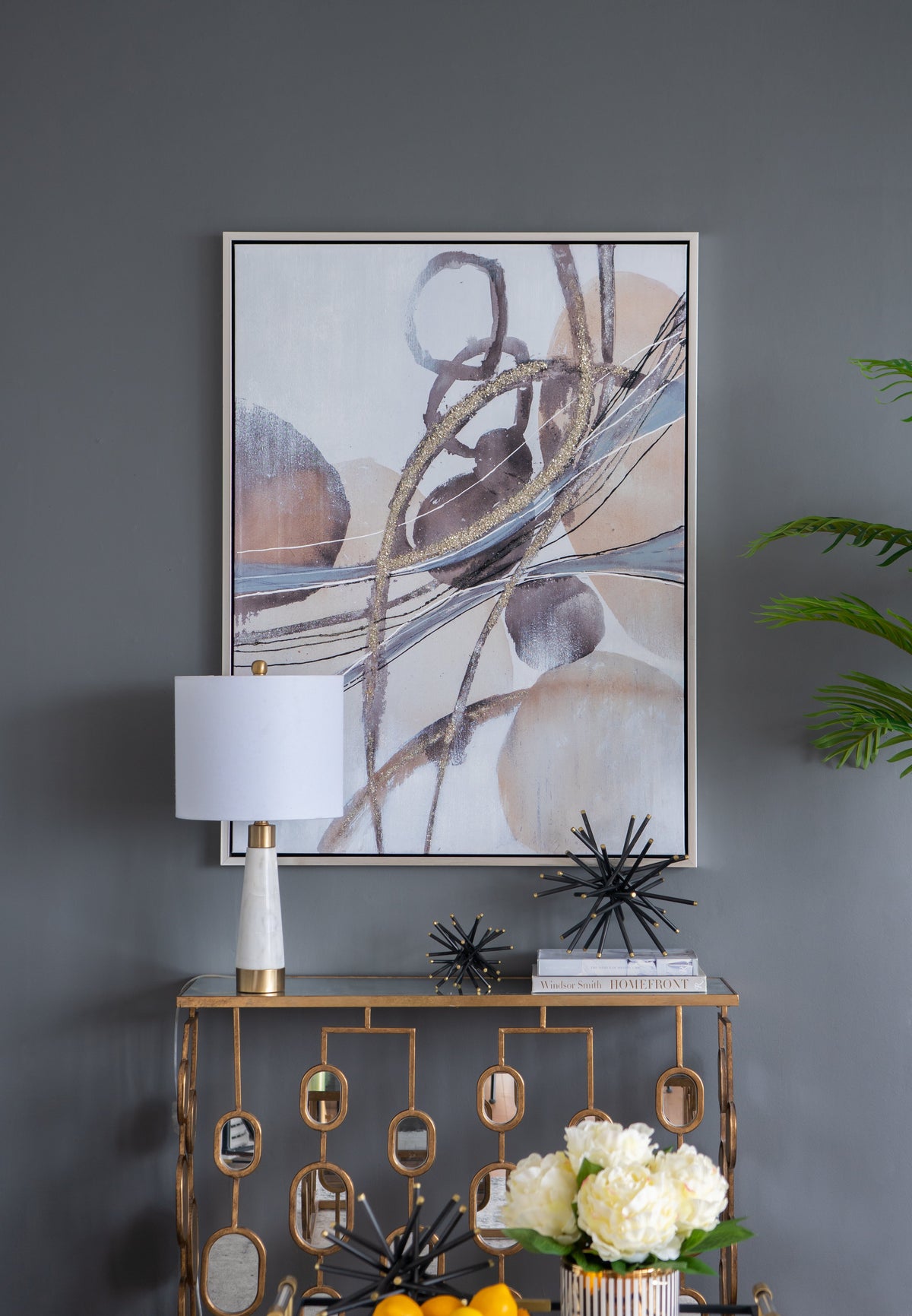 Rectangle Abstract Watercolor Oil Painting, photo 9 of 10