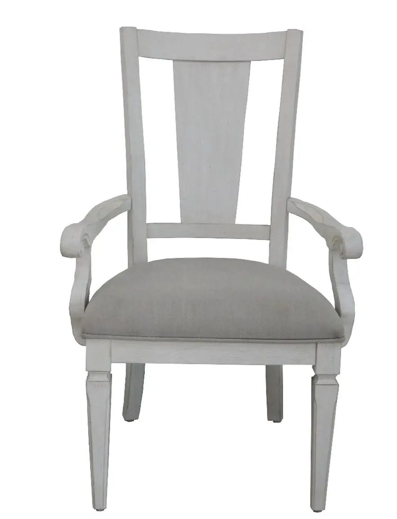 Katia - Arm Chair (Set of 2) - Light Gray / White by Unique Piece Furniture
