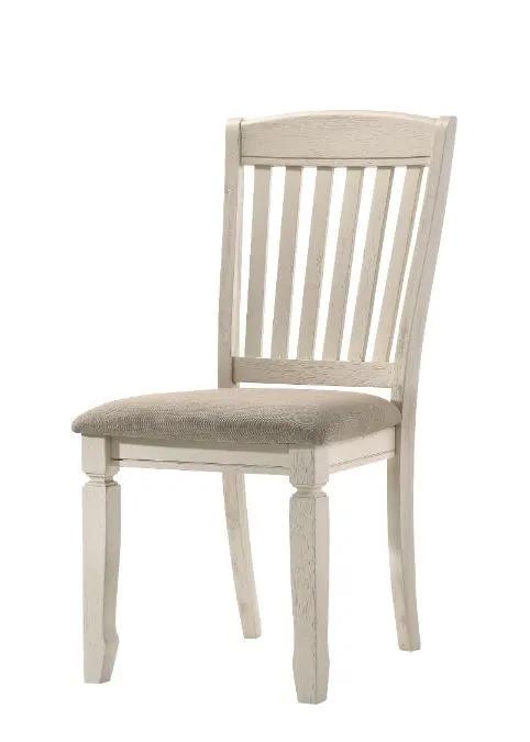 Fedele - Side Chair (Set of 2) - Tan Fabric & Cream by Unique Piece Furniture