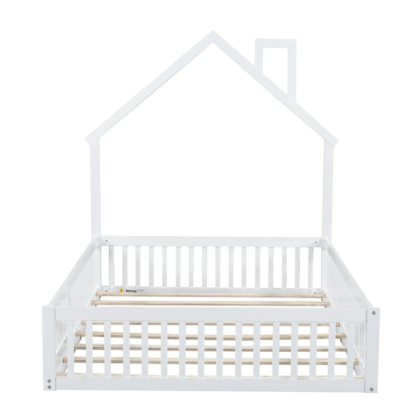 House Platform Bed With Guardrail by HouseOfZazla