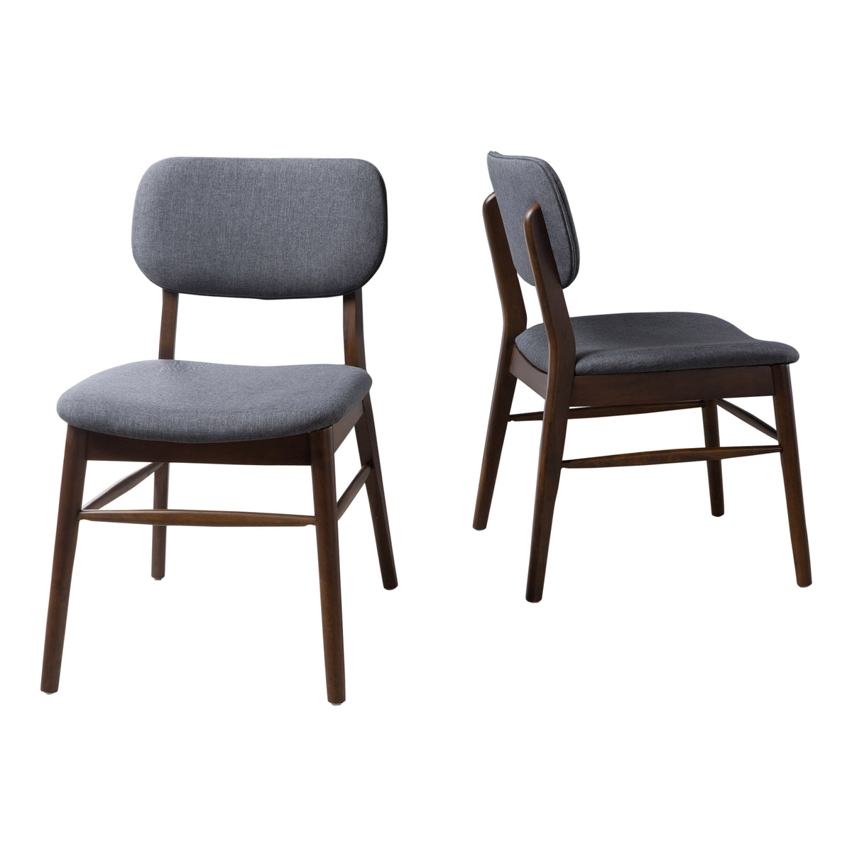 Set of 2 Mid-Century Upholstered Dining Chairs, photo 8 of 10