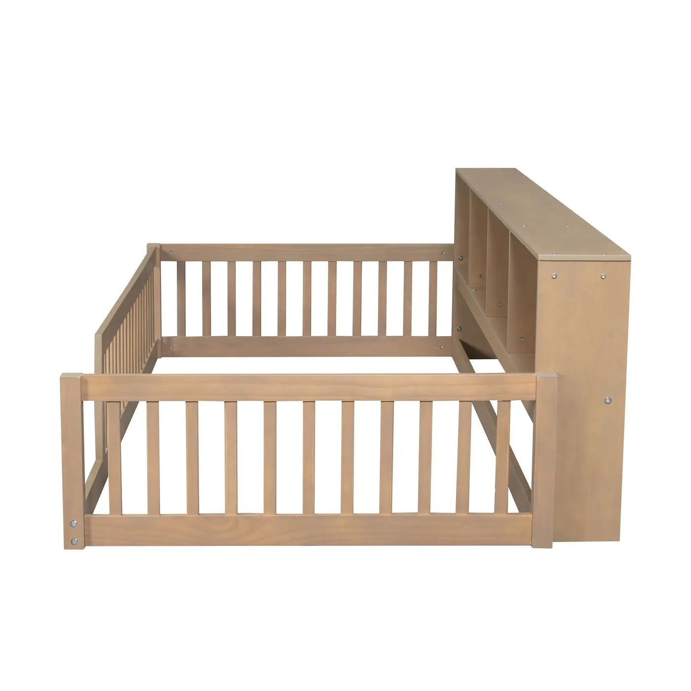 Floor Bed With Storage Cabinets And USB Ports by HouseOfZazla