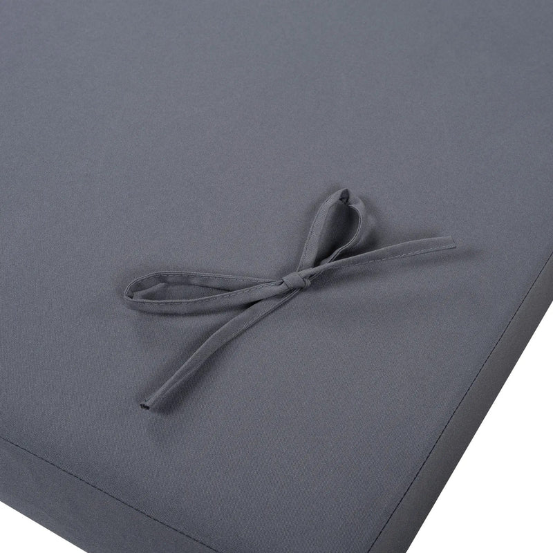2" Thick Chaise Lounge Cushion in Dark Grey by HouseOfZazla