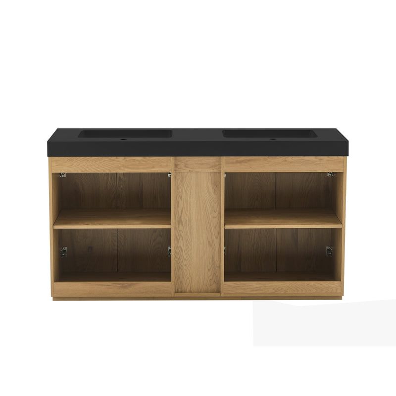 Galan 60F" Knotty Bathroom Vanity by HouseOfZazla