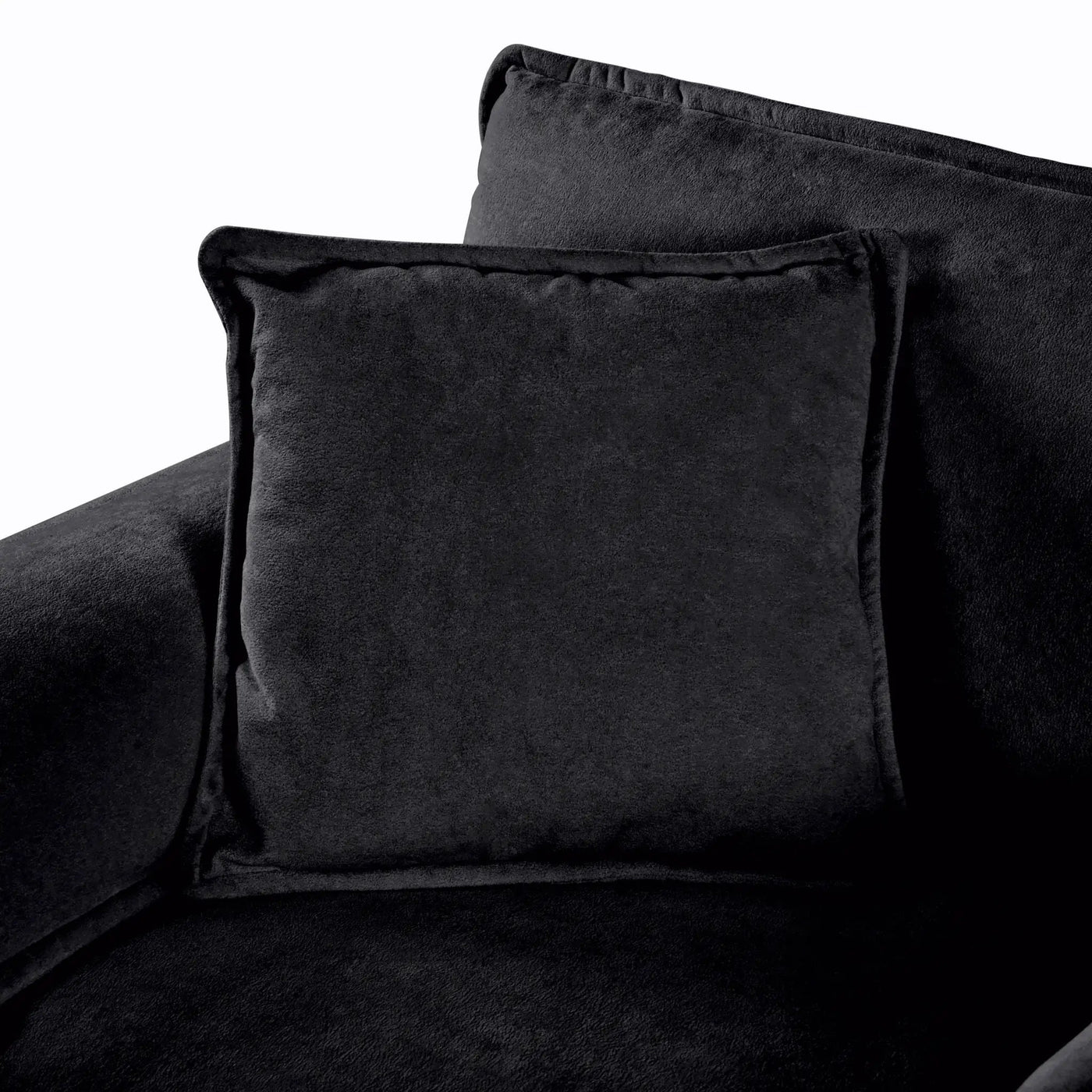 Oversized Chair With Movable Ottoman, Soft Upholstered Lounge Chair by HouseOfZazla