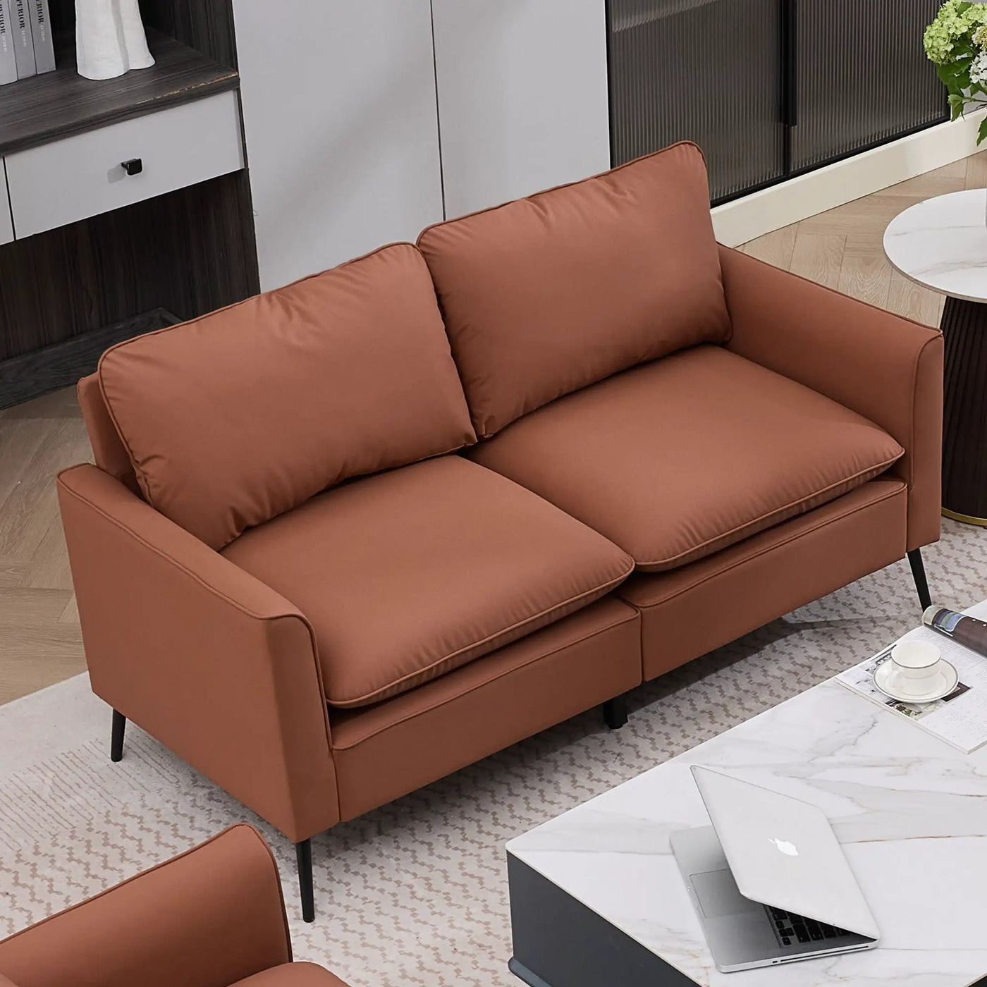 Upholstered Loveseat, For Living Room by HouseOfZazla