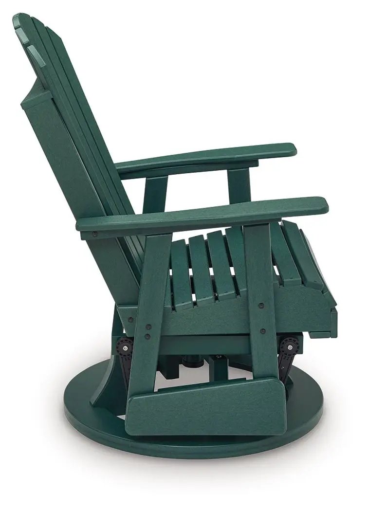 Shell Beach - Swivel Glider Chair - Green by Unique Piece Furniture