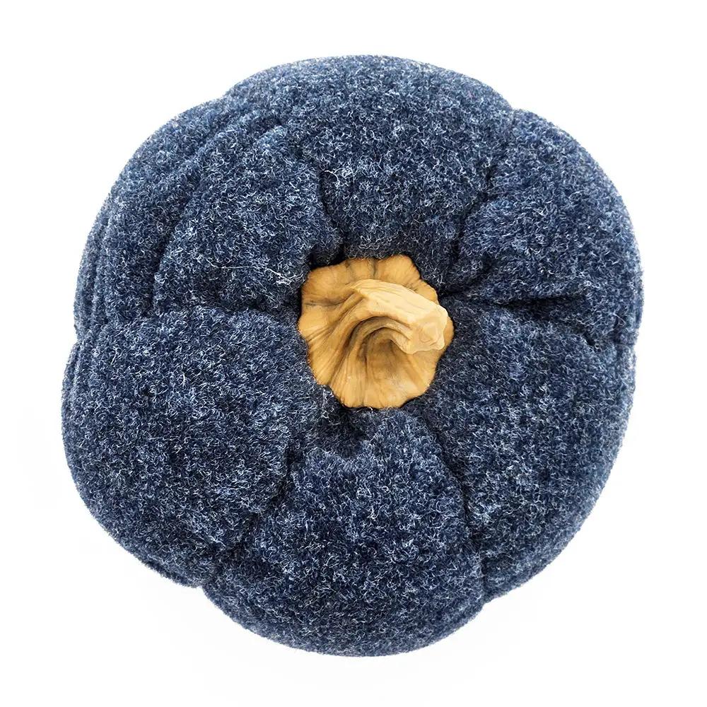Pumpkin Ornament Decor For Holiday Harvest Festival Fall Festival & Thanksgiving (Set of 3) - Blue by Unique Piece Furniture