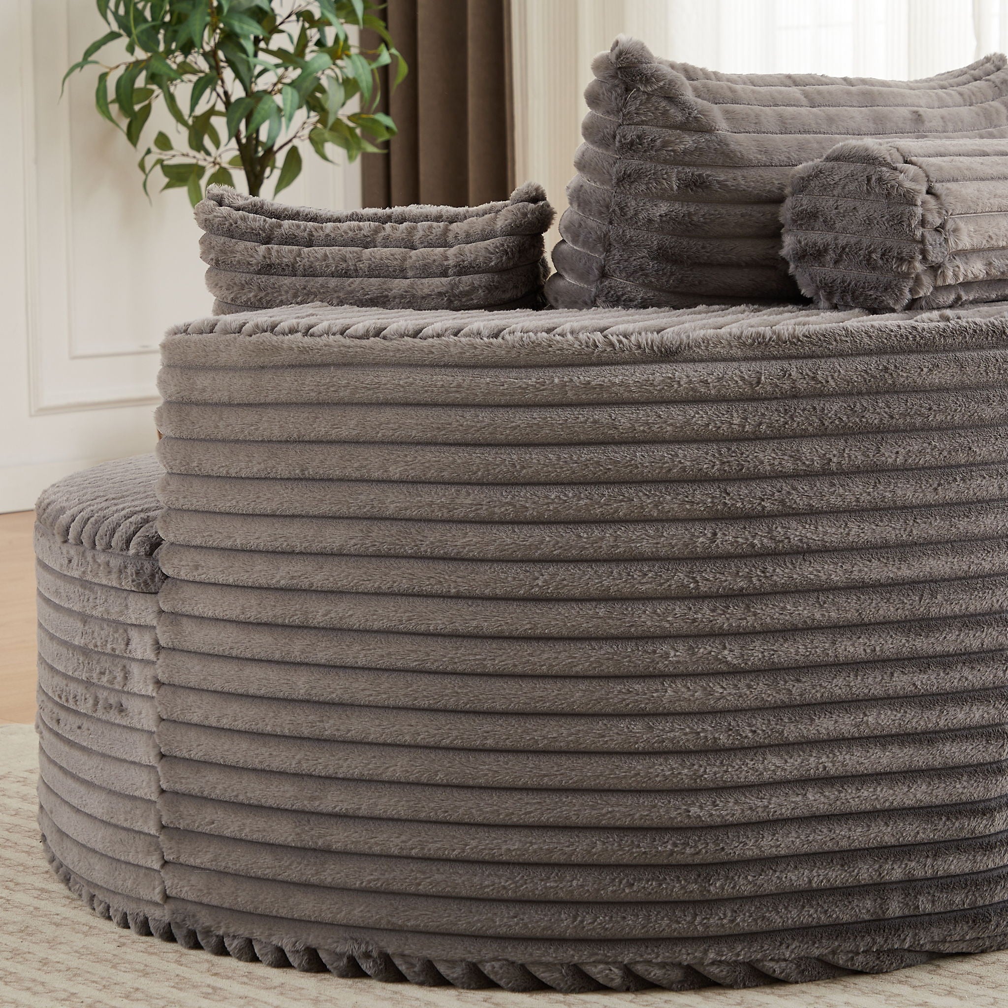 Modern Single Sofa With Backrest Pillow For Living Room by HouseOfZazla