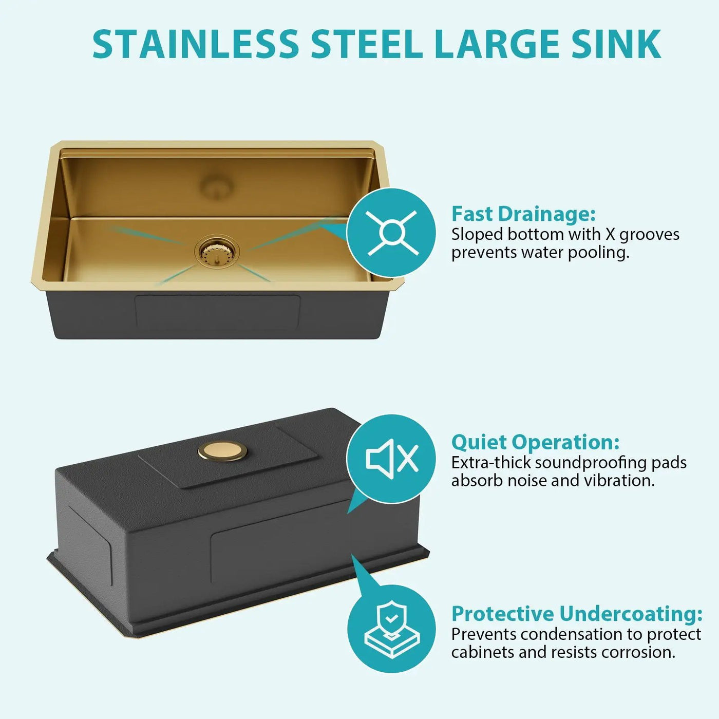 Stainless Steel Undermount Kitchen Sink With Workstation by HouseOfZazla
