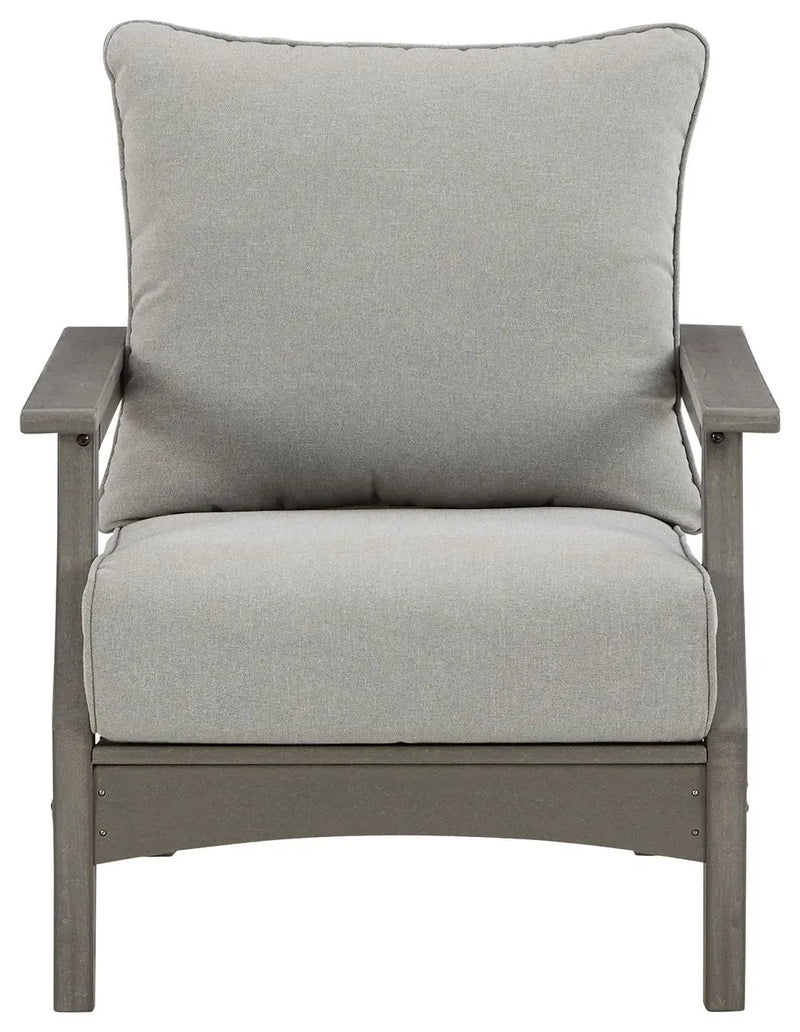Visola - Lounge Chair w/Cushion (Set of 2) - Gray by Unique Piece Furniture