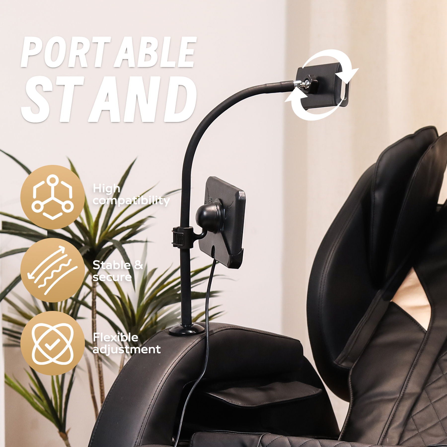 Automatic Massage Chair Recliner With Zero Gravity And Full Body Air Pressure - Black by HouseOfZazla
