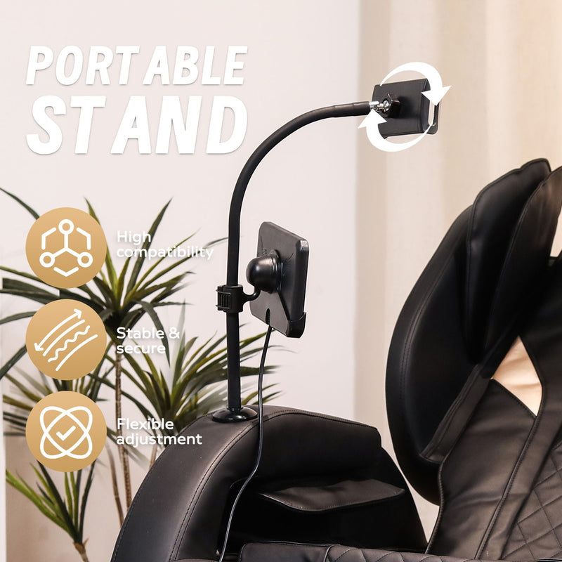 Automatic Massage Chair Recliner With Zero Gravity And Full Body Air Pressure - Black by HouseOfZazla
