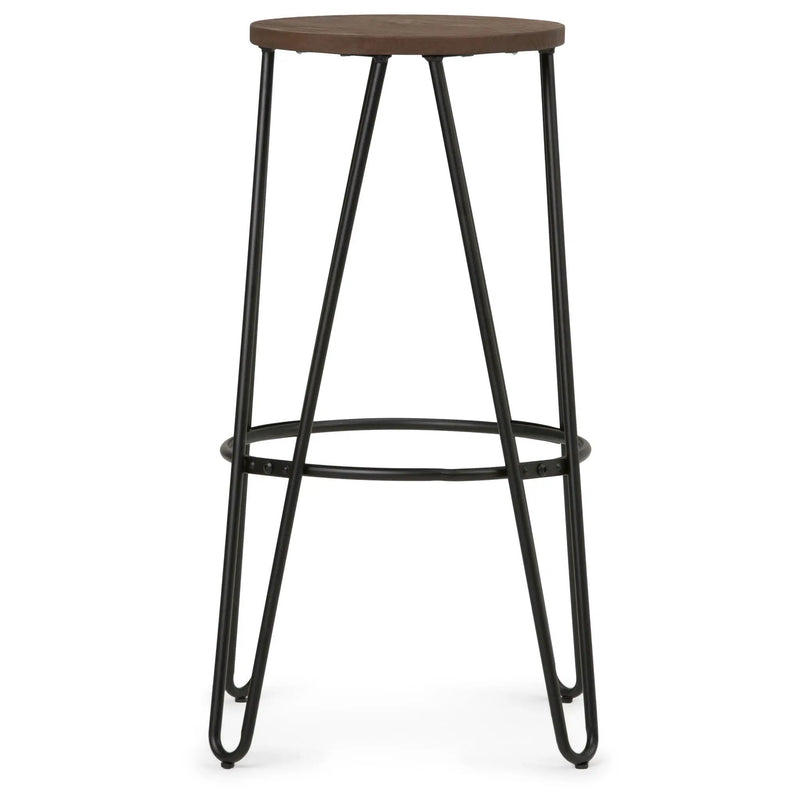 Simeon - Multifunctional Metal Stool With Wood Seat by HouseOfZazla
