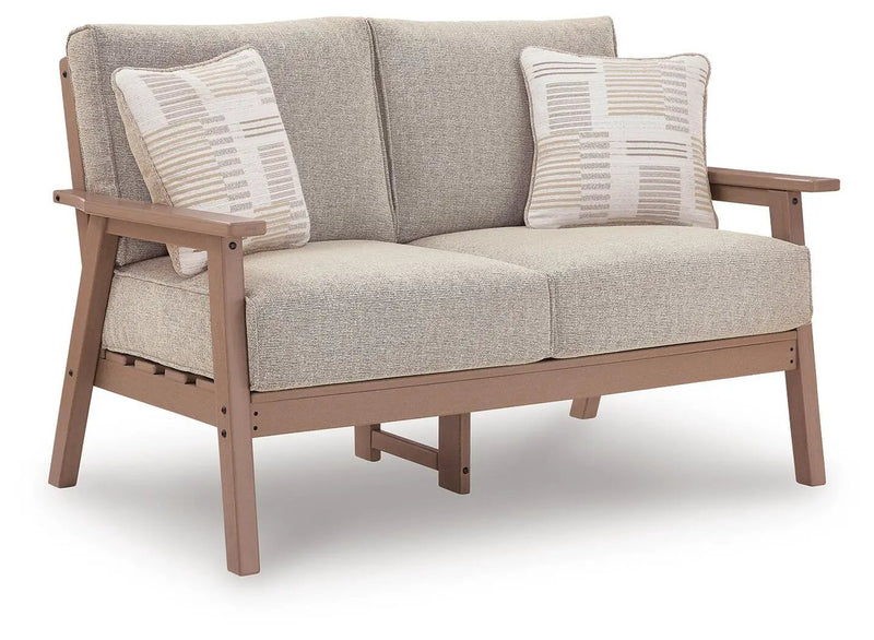 Grover Beach - Loveseat With Cushion - Driftwood by Unique Piece Furniture