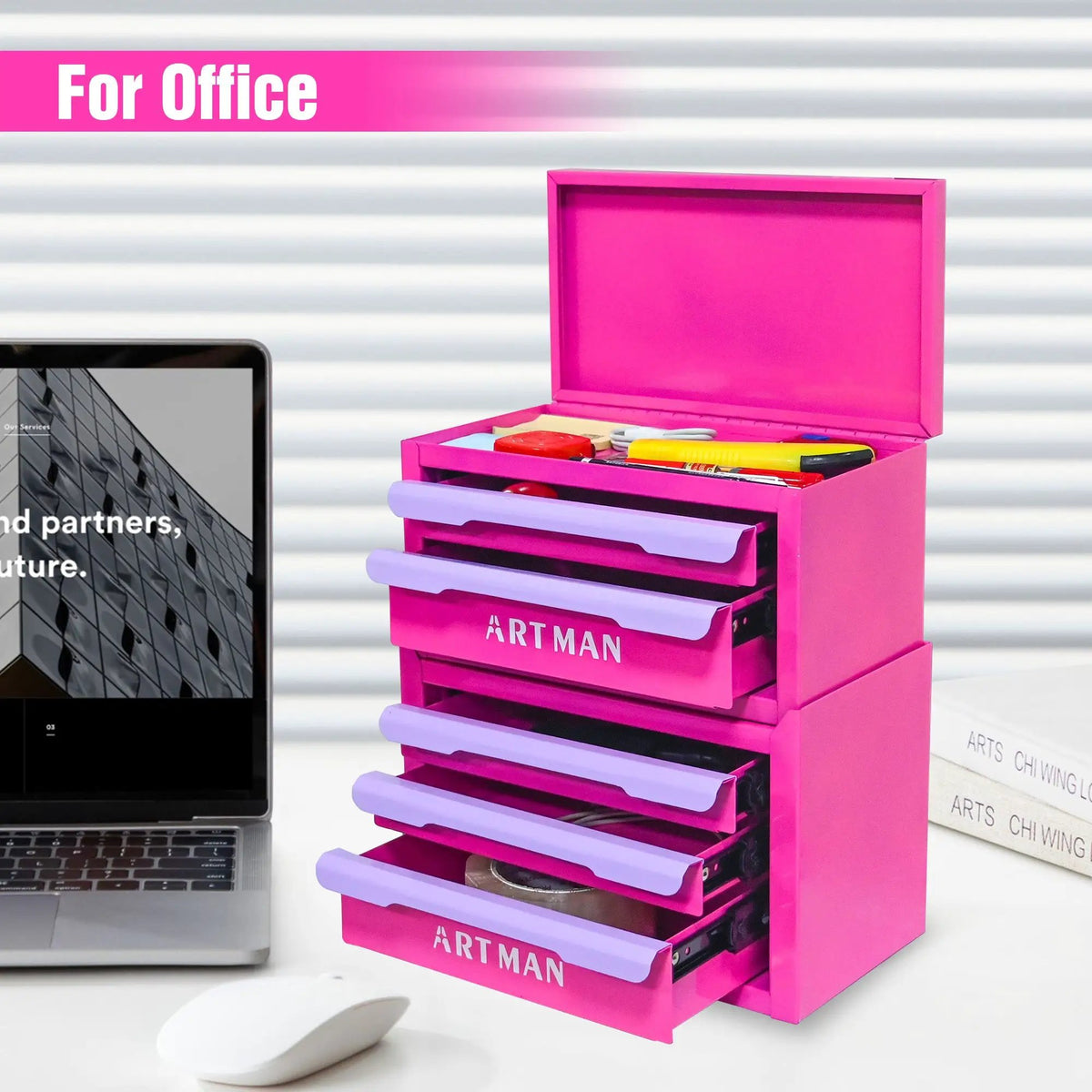 Drawer-Style Desktop Storage Box by HouseOfZazla