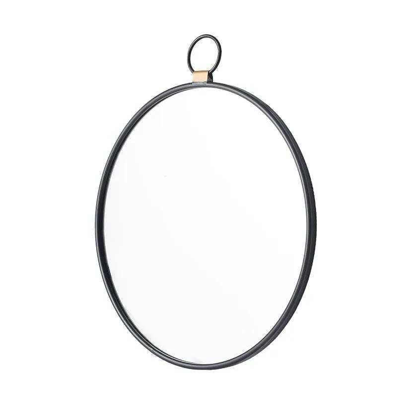 Wall Mirror With Frame, Contemporary Minimalist Accent Mirror For Living Room, Foyer, Entryway, Bedroom - Black by HouseOfZazla
