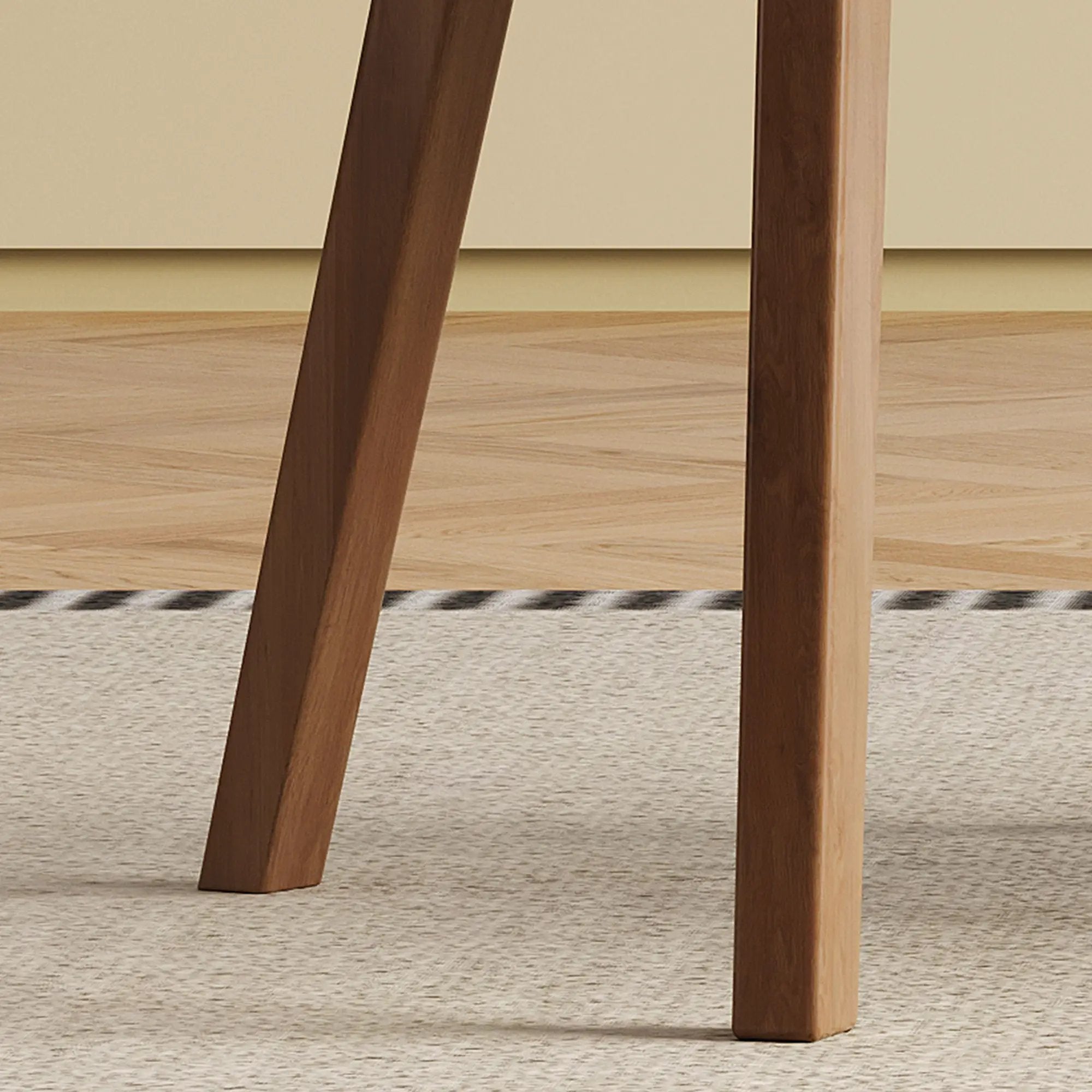 Dining Chair (Set of 2) - White / Deep Walnut by HouseOfZazla