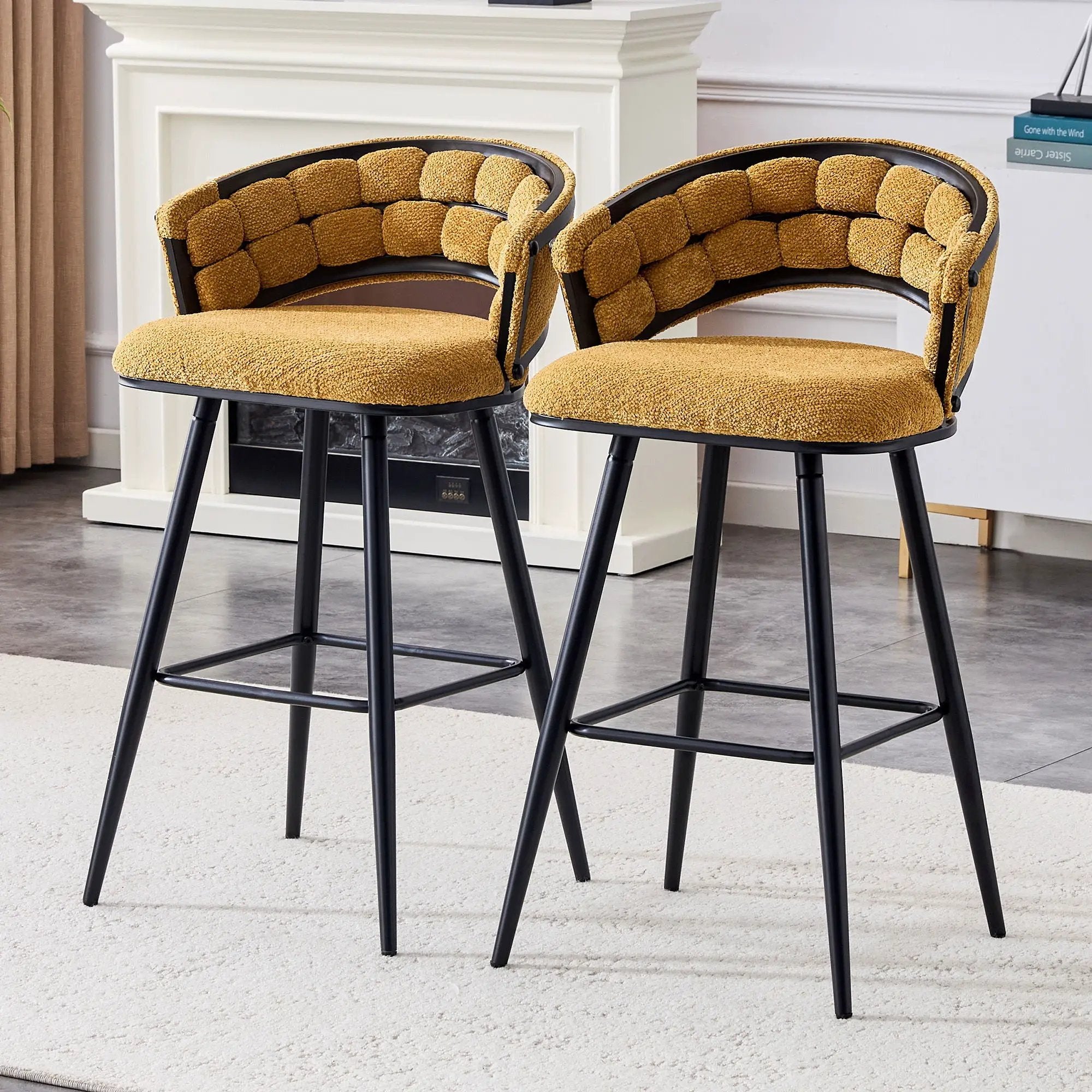 Bar Stools, Kitchen Island Counter Height Stools (Set of 2) by Unique Piece Furniture