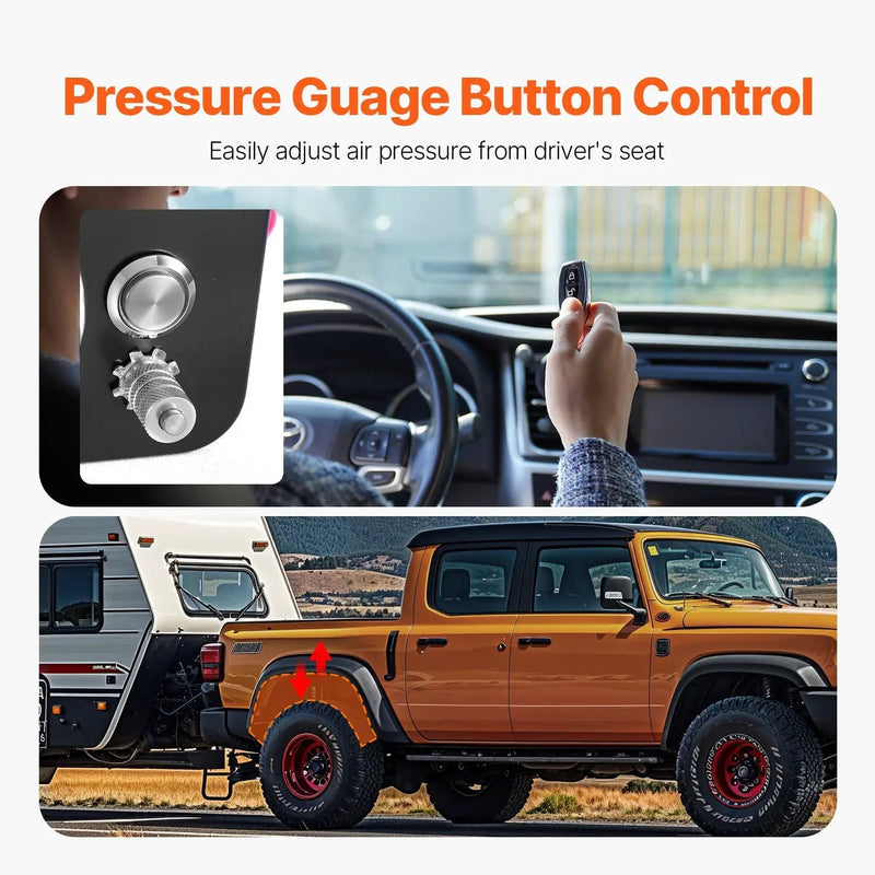 Air Shock Controller Kit 12V 100PSI On-Board Air Compressor System by HouseOfZazla