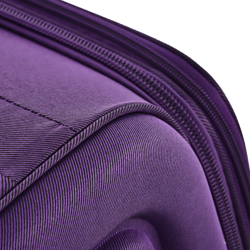 Softside Luggage Expandable 3 Piece Set Suitcase Upright Spinner Softshell Lightweight Luggage Travel Set by HouseOfZazla