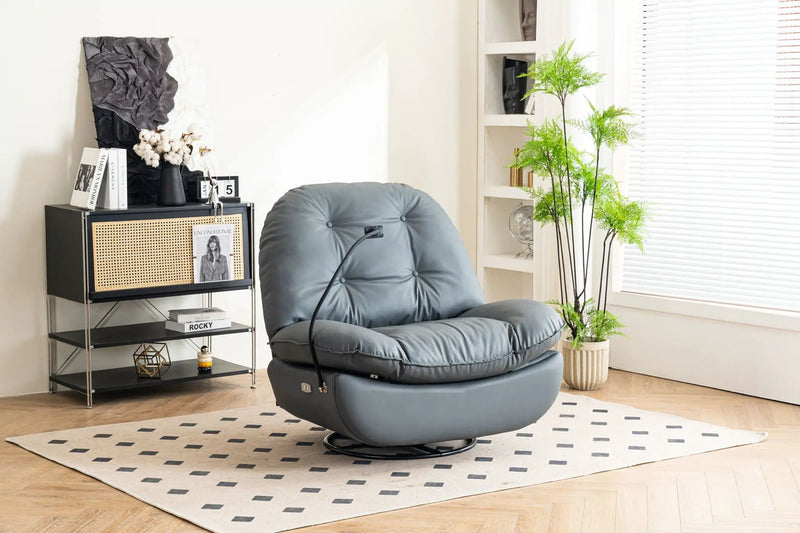 Power Recliner Swivel Glider USB Charger With tooth Music Player, Sleep, Working, Game And Leisure by Unique Piece Furniture