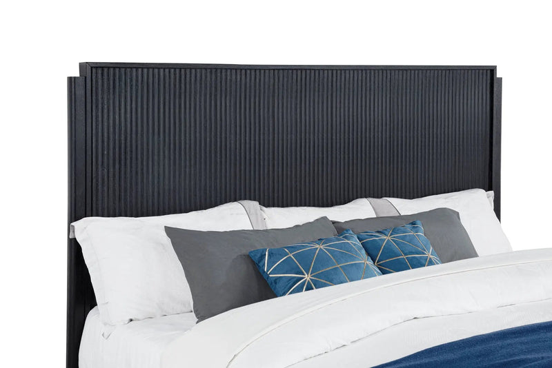 Brookmead Wood California King Panel Bed Black by Unique Piece Furniture