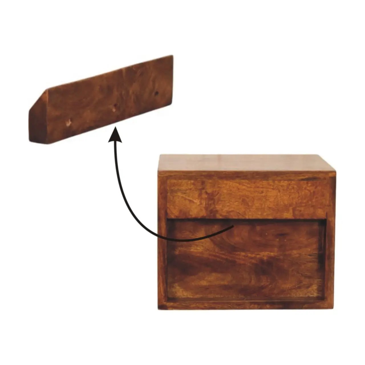 Solis - 1 Drawer Wall Mounted Nightstand by HouseOfZazla