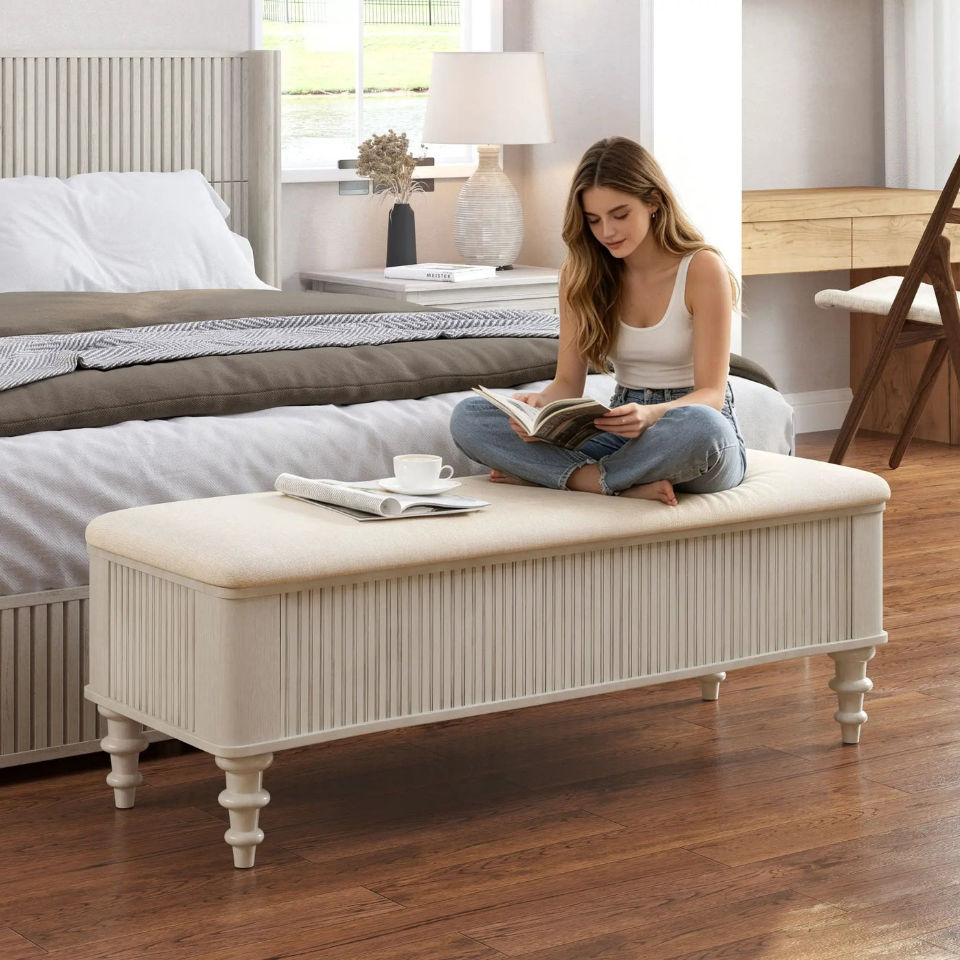 Multi Functional Storage Ottoman Bench by HouseOfZazla