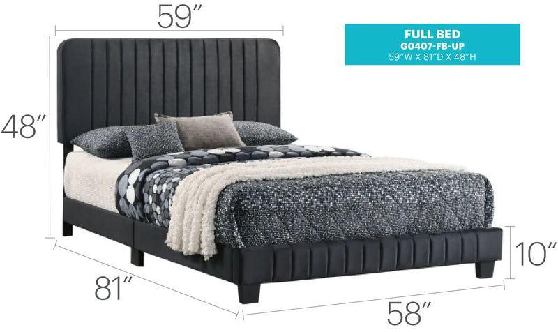 Channel Tufted Bed by Unique Piece Furniture