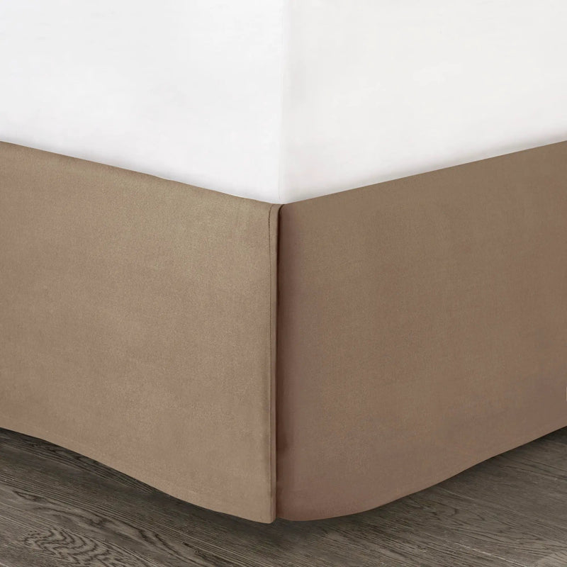 7 Piece Faux Suede Comforter Set Tan Queen by HouseOfZazla