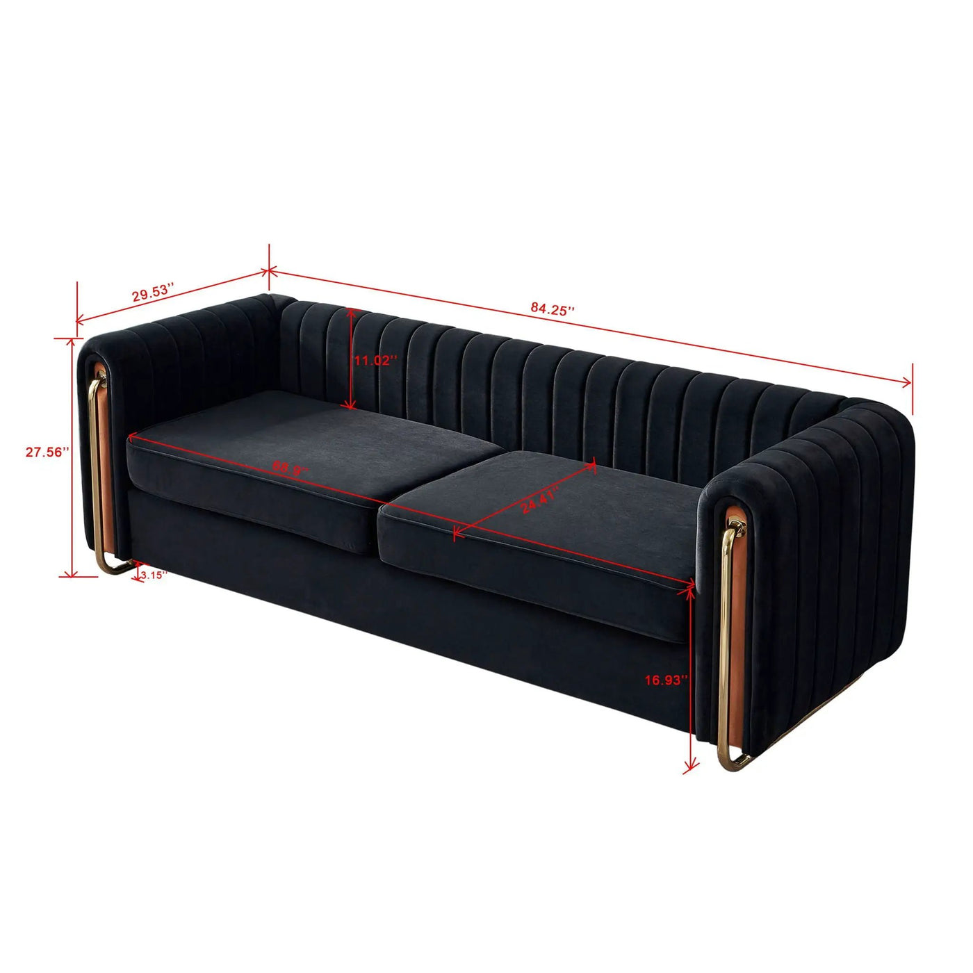 Contemporary Sofa Couch For Living Room by HouseOfZazla