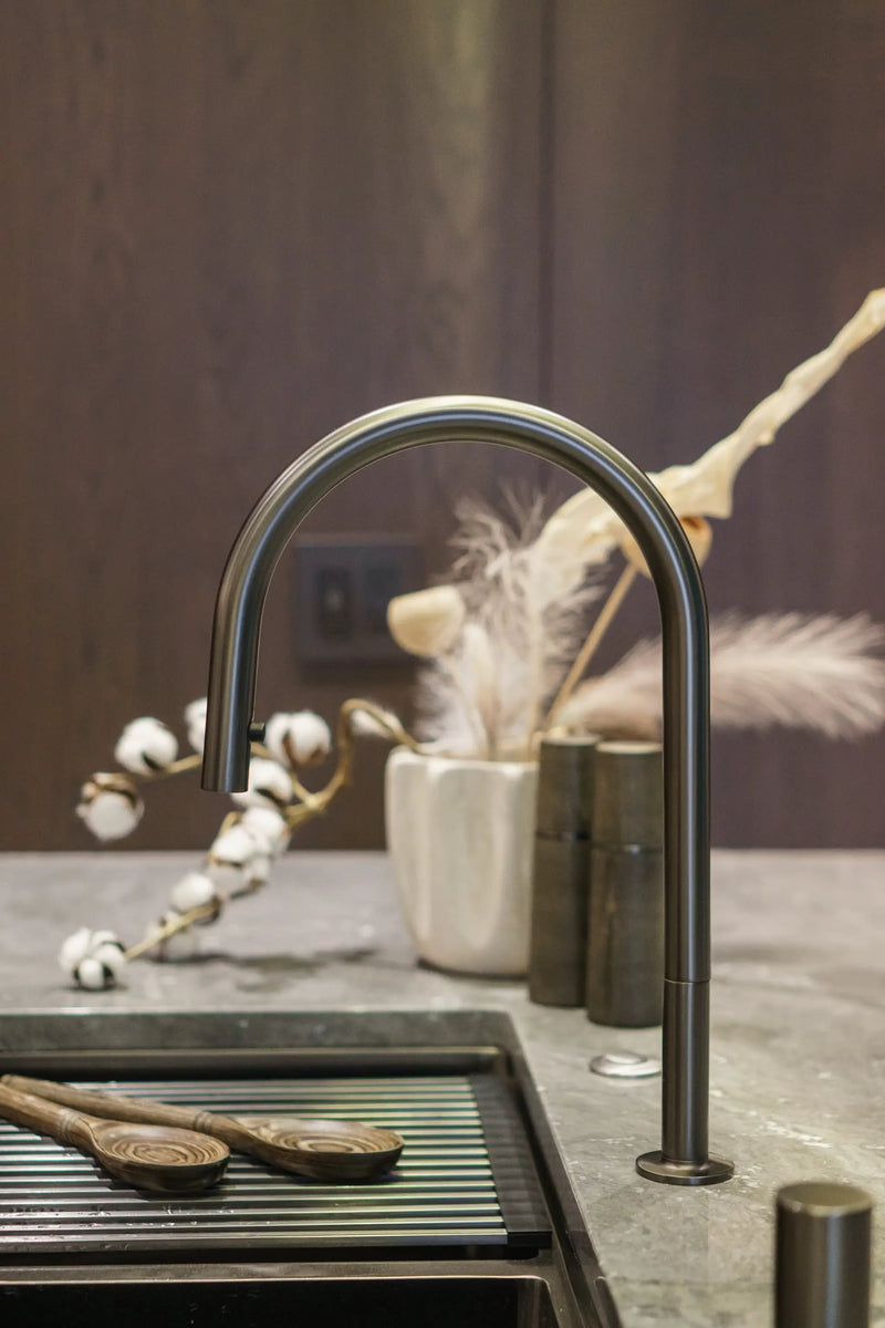 Zeek KF-11GM Gunmetal Pull-Down Kitchen Faucet by ZEEK
