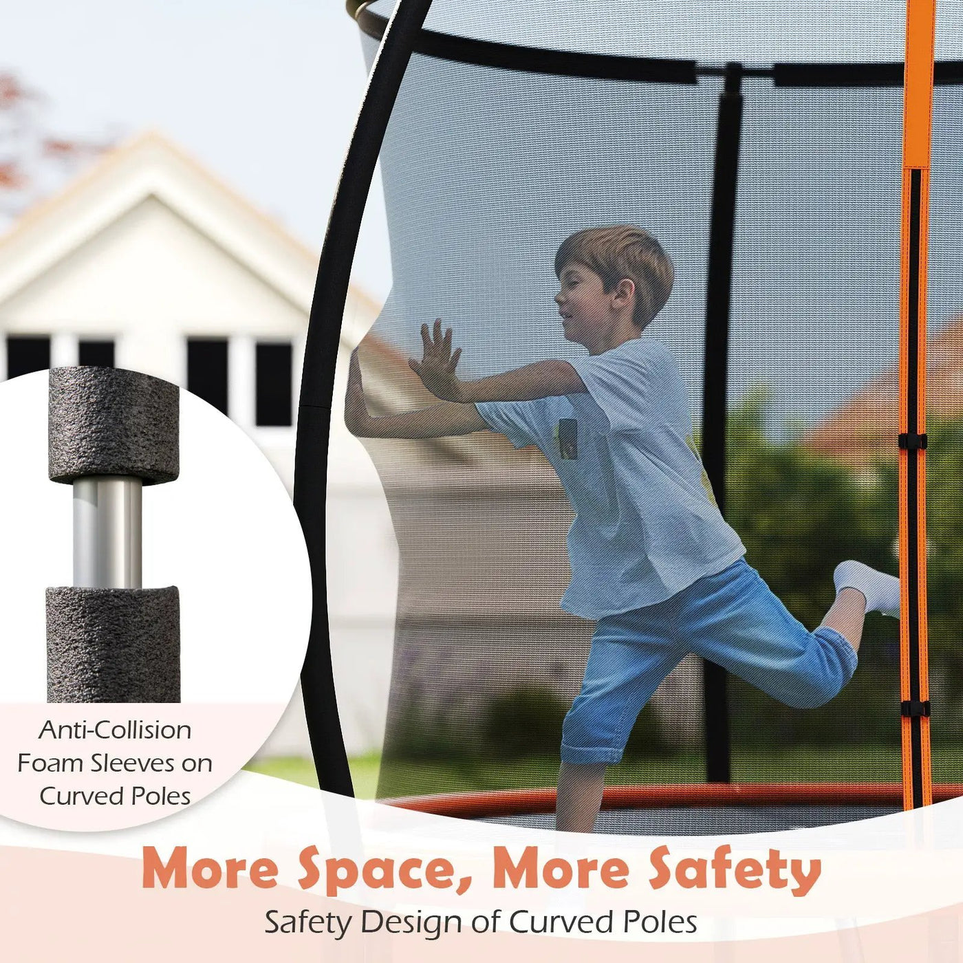 8FT Outdoor Heavy-Duty Recreational Trampoline by DirectDeals