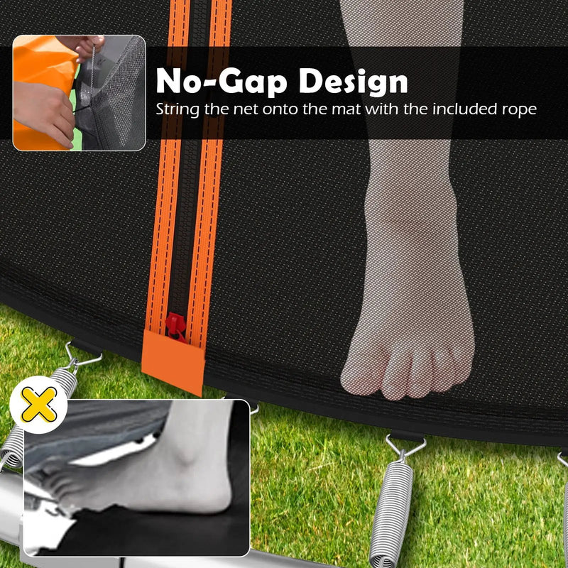 8FT Outdoor Heavy-Duty Recreational Trampoline by DirectDeals
