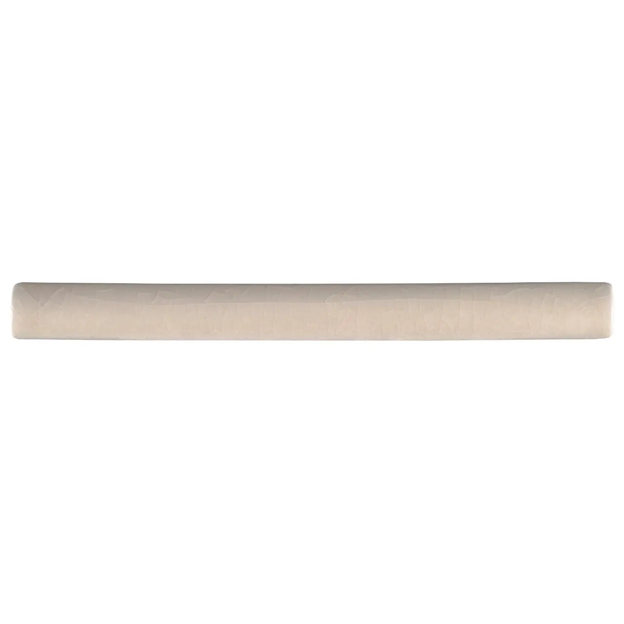 Portico Pearl Quarter Round 5/8x6 Mldg Glossy Ceramic Mosaics close up