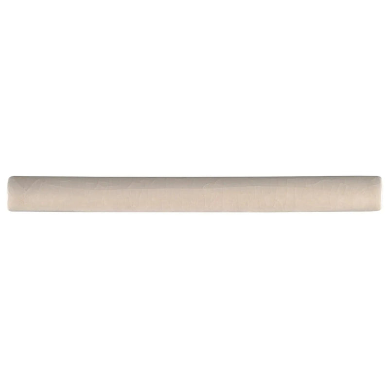 Portico Pearl Quarter Round 5/8x6 Mldg Glossy Ceramic Mosaics close up