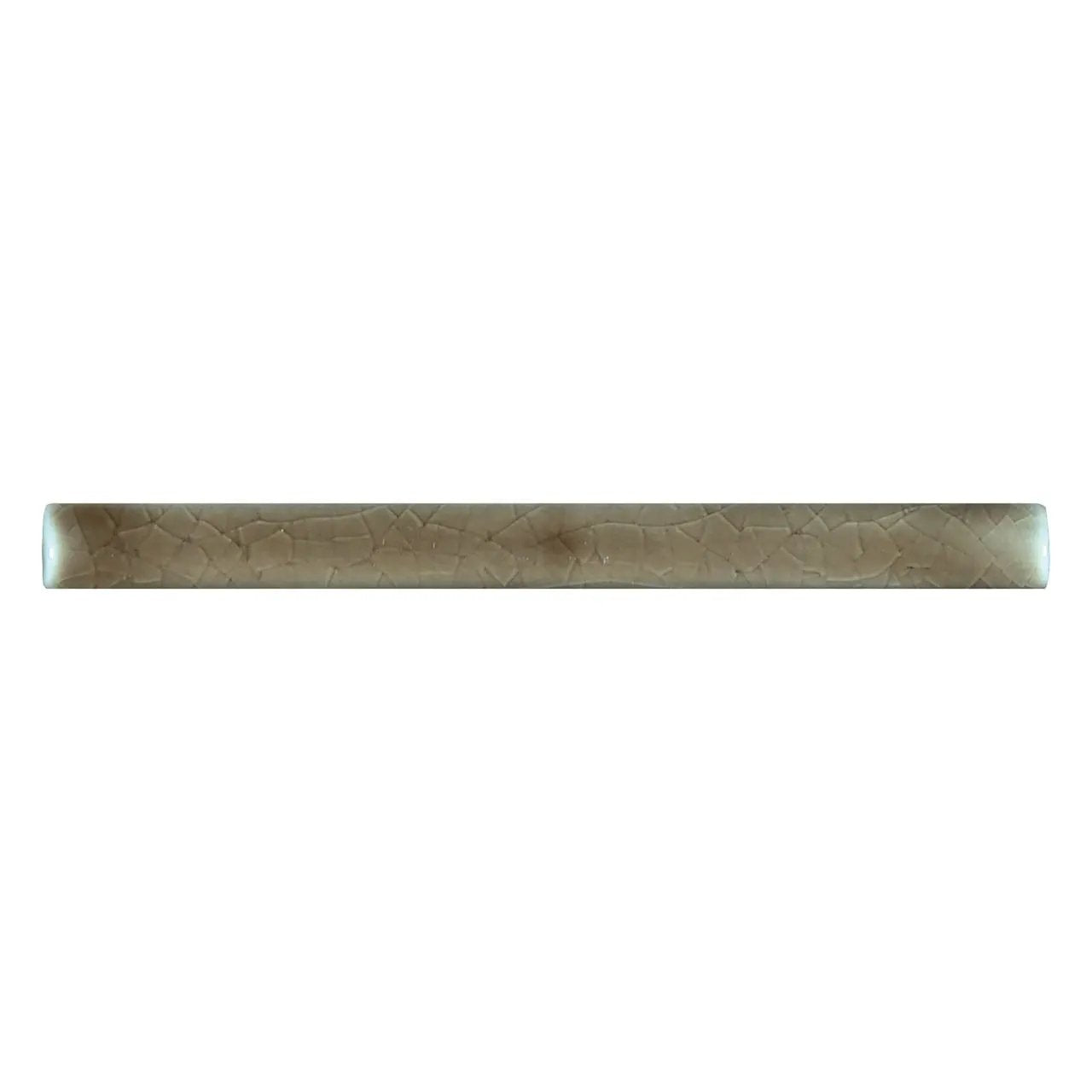 Artisan Taupe Quarter Round 5/8x6 Mldg Glossy Ceramic Mosaics close up