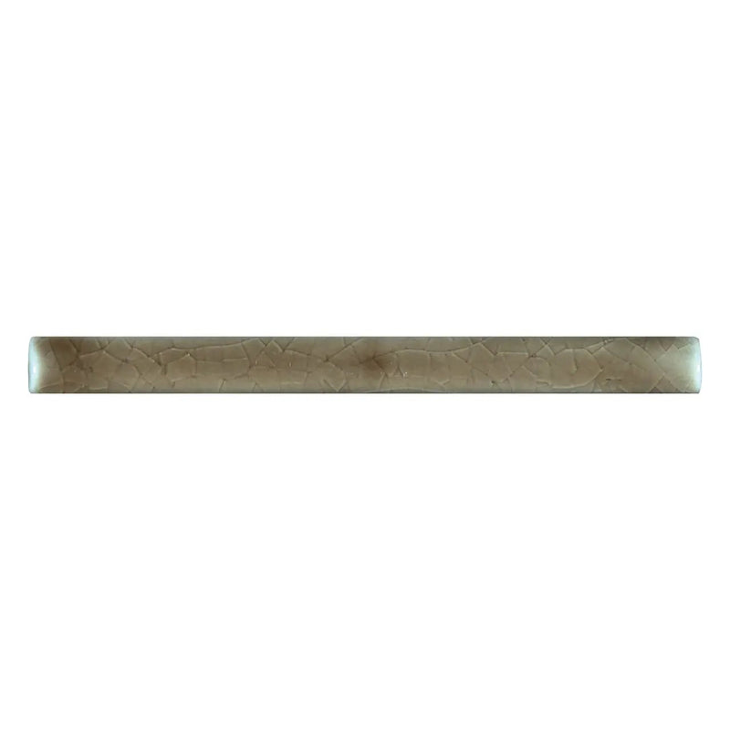 Artisan Taupe Quarter Round 5/8x6 Mldg Glossy Ceramic Mosaics close up