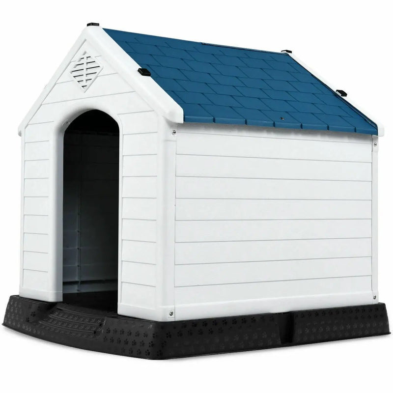 Indoor/Outdoor Waterproof Plastic Dog House Pet Puppy Shelter by DirectDeals