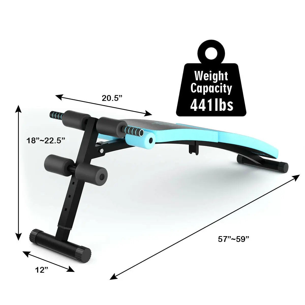 Abdominal Twister Trainer with Adjustable Height Exercise Bench by DirectDeals