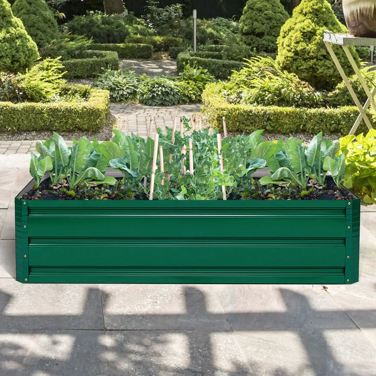 47.5 Inch Patio Raised Garden Bed Vegetable Flower Planter by DirectDeals