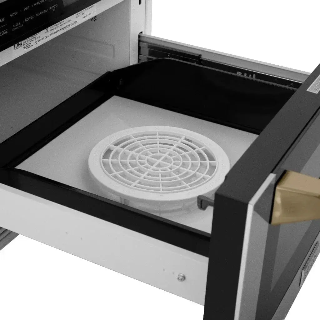 ZLINE 24" Microwave Drawer, Stainless Steel, Bronze MWDZ-1-H-CB by Farmhouse Kitchen and Bath
