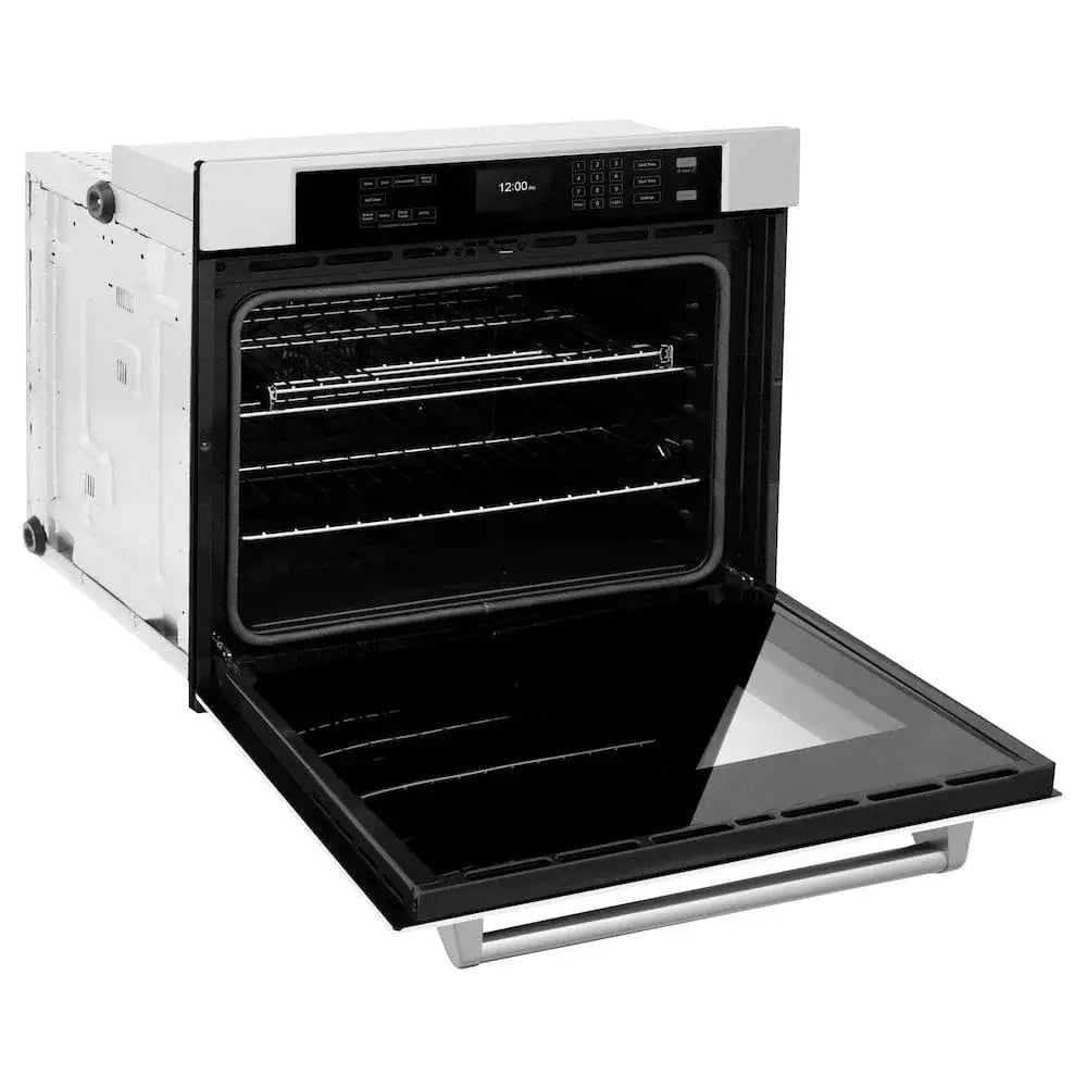 ZLINE 30 "Professional True Convection Single Wall Oven, Air Fry, Self Clean, White Matte WAS-WM-30 by Farmhouse Kitchen and Bath