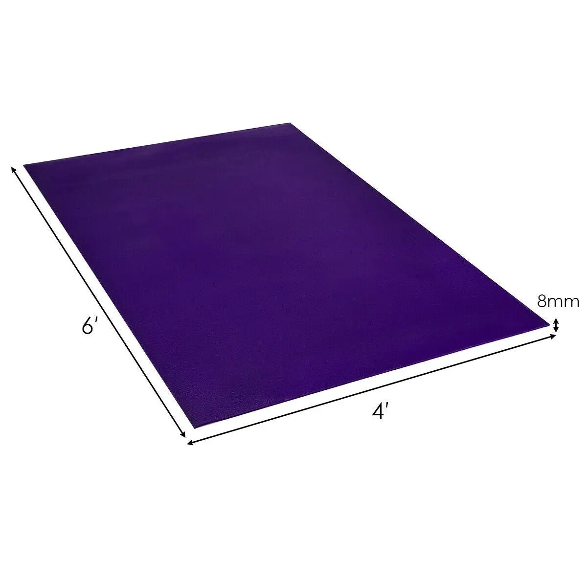 Large Yoga Mat 6' x 4' x 8 mm Thick Workout Mats by DirectDeals