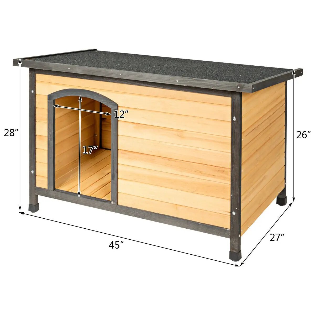 Wood Extreme Weather Resistant Pet Log Cabin by DirectDeals