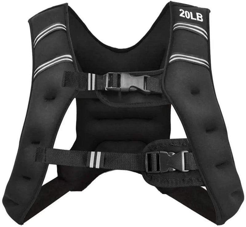 Training Weight Vest Workout Equipment with Adjustable Buckles and Mesh Bag by DirectDeals